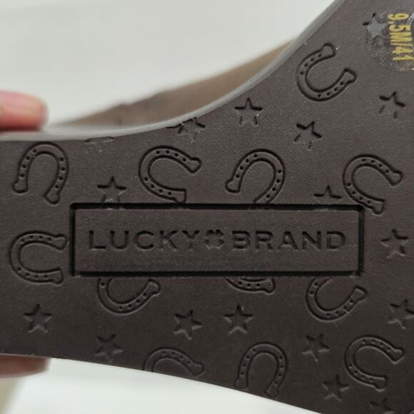 Lucky Brand Wilano Womens Boots Brown Leather Size 9.5M - Picture 11 of 13